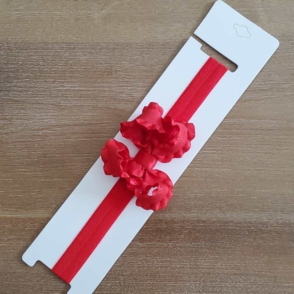 NWT Ruffle Bow Headband
